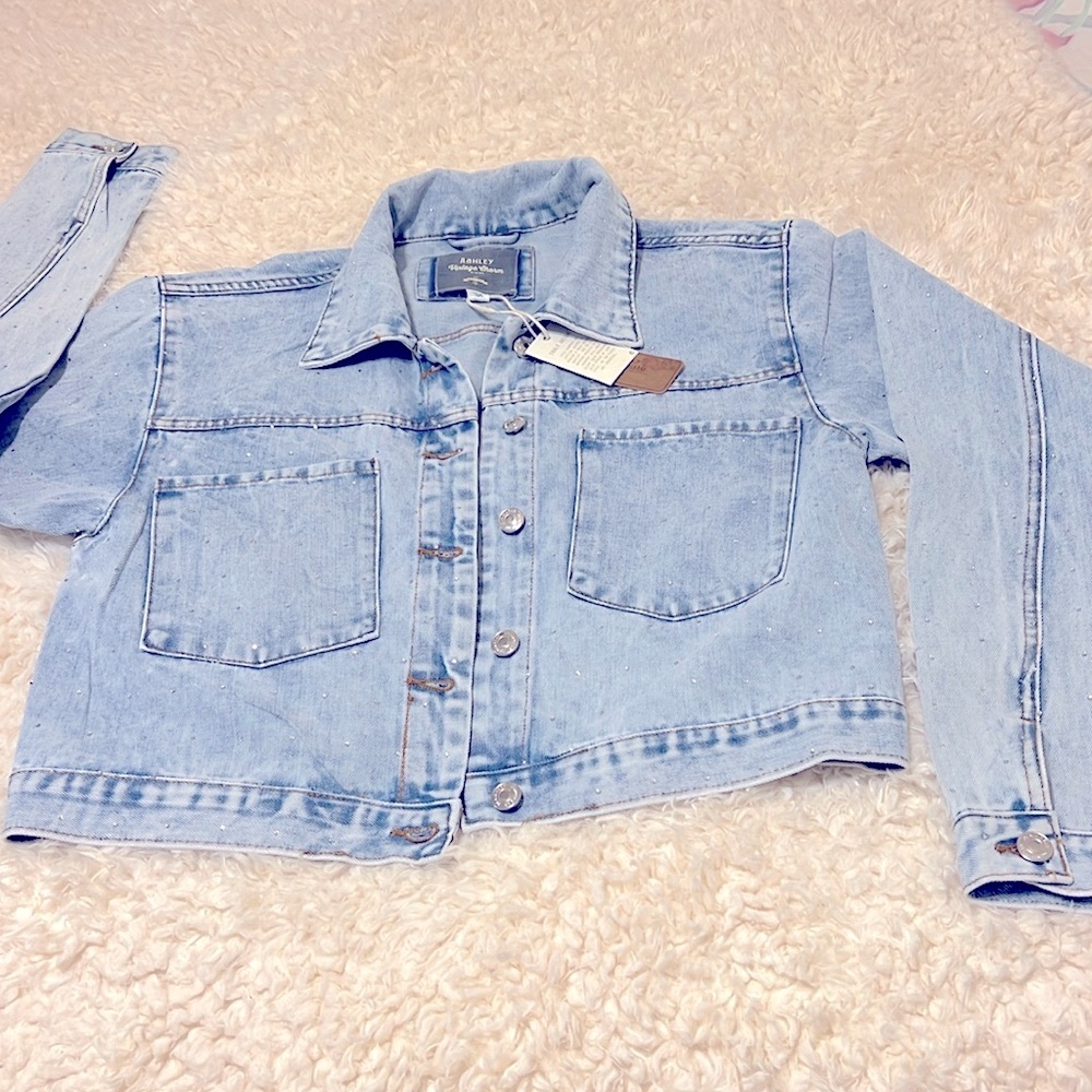 RHINESTONES DENIM JACKET
